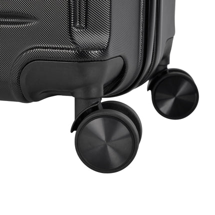 Valigia per bagagli a mano "verticale" con serratura, 56x39x20 cm, nero