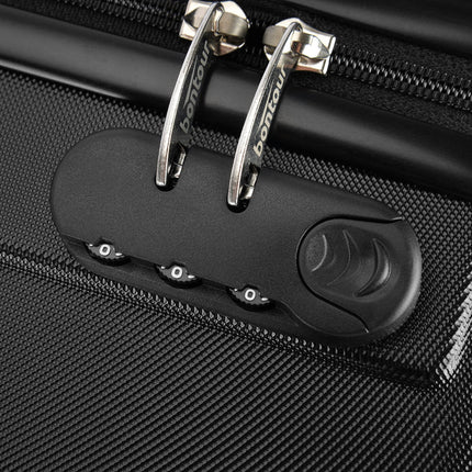 Valigia per bagagli a mano "verticale" con serratura, 56x39x20 cm, nero