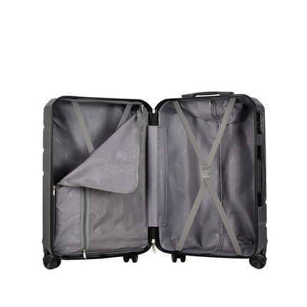 Valigia per bagagli a mano "verticale" con serratura, 56x39x20 cm, nero