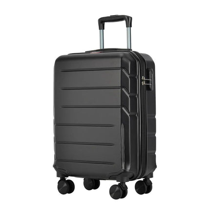 Valigia per bagagli a mano "verticale" con serratura, 56x39x20 cm, nero