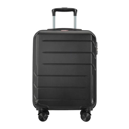 Valigia per bagagli a mano "verticale" con serratura, 56x39x20 cm, nero