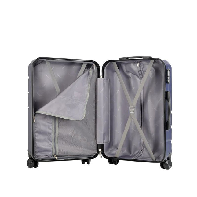 Bontour "vertikaler" Handgepäckkoffer mit Schloss, 56x39x20 cm, schwarz