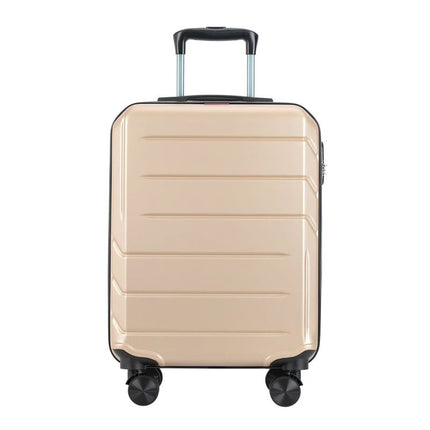 Bontour "vertikaler" Handgepäckkoffer mit Schloss, 56x39x20 cm, schwarz