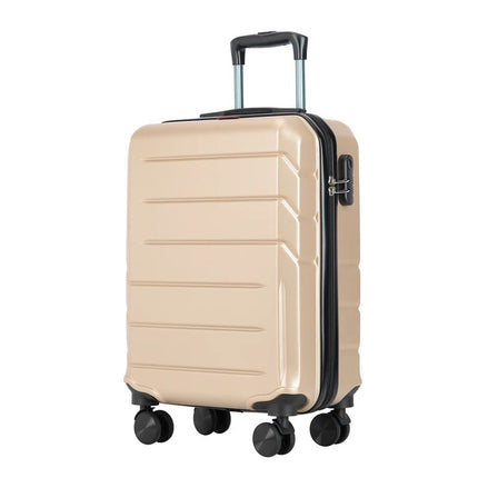 Bontour "vertikaler" Handgepäckkoffer mit Schloss, 56x39x20 cm, schwarz