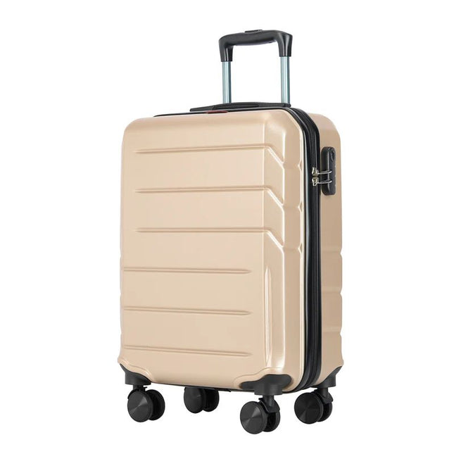 Bontour "vertikaler" Handgepäckkoffer mit Schloss, 56x39x20 cm, schwarz