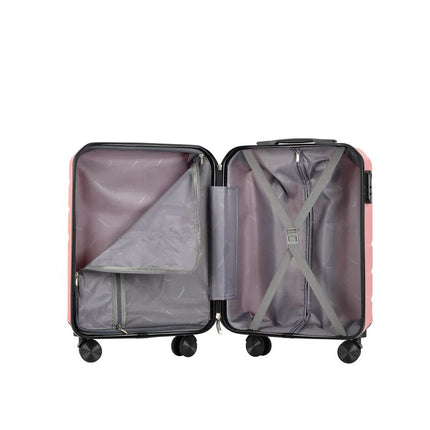 Bontour "vertikaler" Handgepäckkoffer mit Schloss, 56x39x20 cm, schwarz