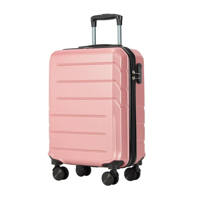 Bontour "vertikaler" Handgepäckkoffer mit Schloss, 56x39x20 cm, schwarz