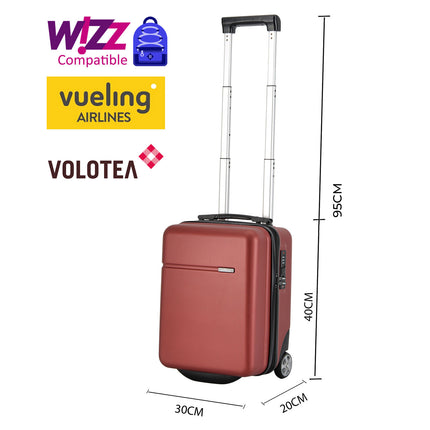 Bontour "Cabinone" Hand Lipgage Wizzirir 40x30x20cm, 2 ruedas debajo del carrito de asiento