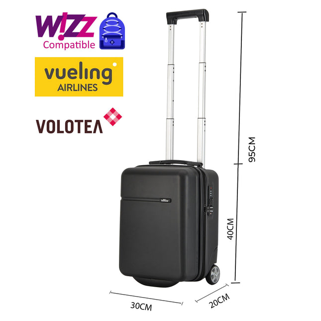 Bontour „Cabinone“ Handgepäck Wizzair 40x30x20 cm, 2 Räder unter Sitzwagen