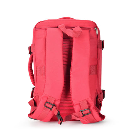 Rucsac Bontour Air Travel, Wizzair/Ryanair dimensiune 40x20x25cm, roșu