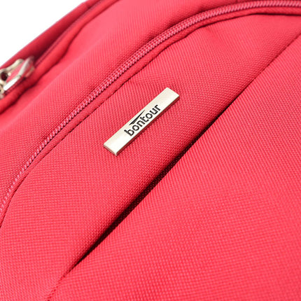 Rucsac Bontour Air Travel, Wizzair/Ryanair dimensiune 40x20x25cm, roșu