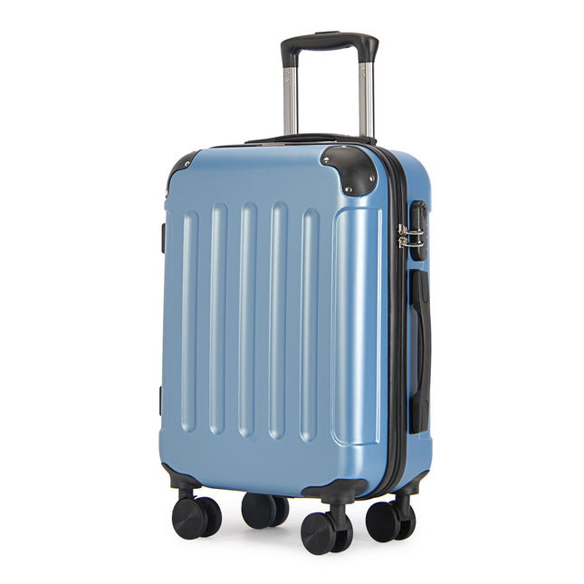 Bontour "verticale" handbagagekoffer met slot, 56x39x20 cm, zwart
