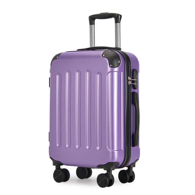 Bontour "verticale" handbagagekoffer met slot, 56x39x20 cm, zwart