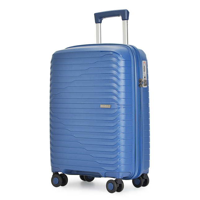 Bontour 'City' 4-wheeled suitcase with TSA lock, M Size 66x43x26 cm , blue