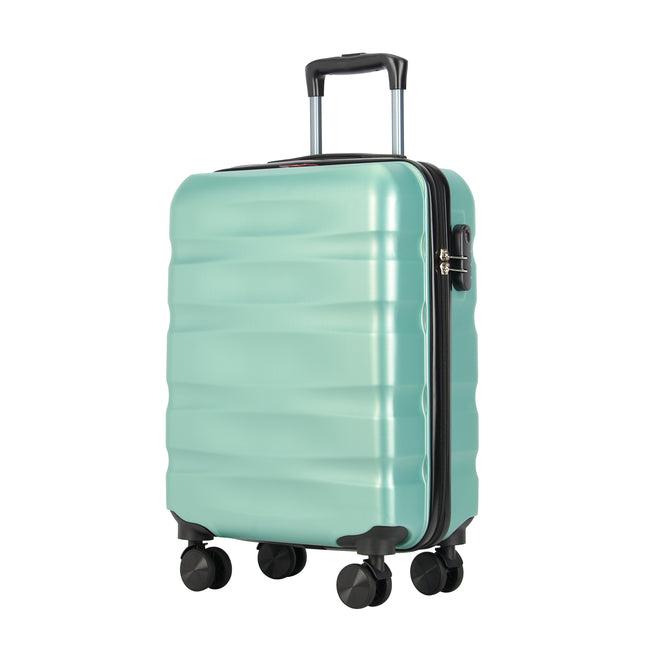 Bontour "vertikaler" Handgepäckkoffer mit Schloss, 56x39x20 cm, schwarz