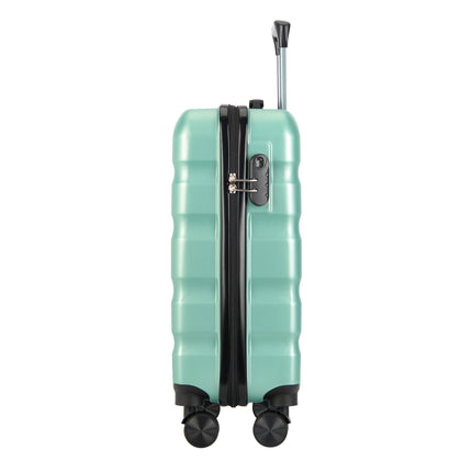 Bontour "vertikaler" Handgepäckkoffer mit Schloss, 56x39x20 cm, schwarz