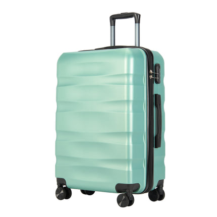 BONTOUR "WAVE" 4-Wheel Medium Suitcase 65×44.5×27 cm, Size M, Powder green