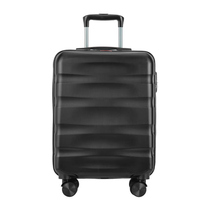 Valigia per bagagli a mano "verticale" con serratura, 56x39x20 cm, nero