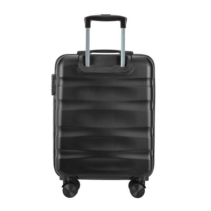 Valigia per bagagli a mano "verticale" con serratura, 56x39x20 cm, nero