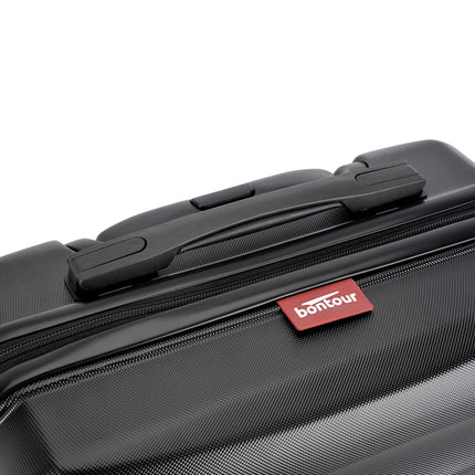 BONTOUR "WAVE" 4-Wheel Medium Suitcase 65×44.5×27 cm, Size M, Black