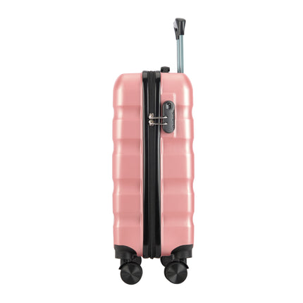 Bontour "navpični" ročni kovček za ročno prtljago s ključavnico, 56x39x20 cm, črna