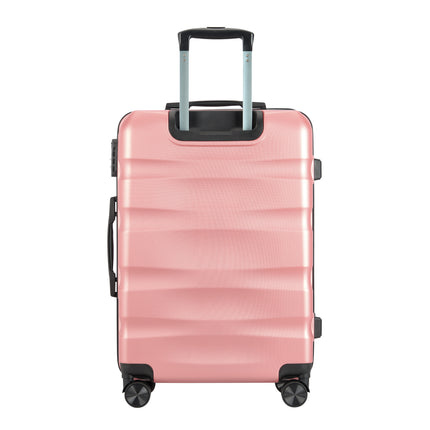 BONTOUR "WAVE" 4-Wheel Medium Suitcase 65×44.5×27 cm, Size M, Rosegold