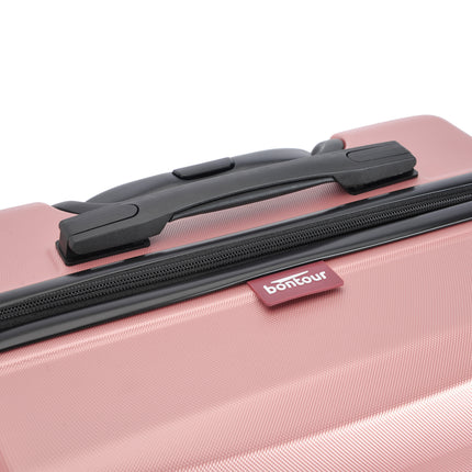 BONTOUR "WAVE" 4-Wheel Medium Suitcase 65×44.5×27 cm, Size M, Rosegold