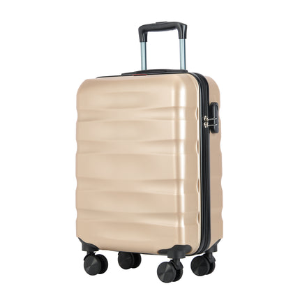 Bontour "vertikaler" Handgepäckkoffer mit Schloss, 56x39x20 cm, schwarz