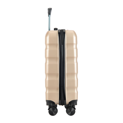 Bontour "vertikaler" Handgepäckkoffer mit Schloss, 56x39x20 cm, schwarz