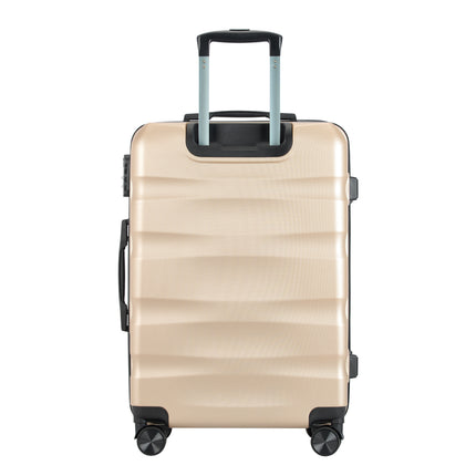 BONTOUR "WAVE" 4-Wheel Medium Suitcase 65×44.5×27 cm, Size M, Champagne