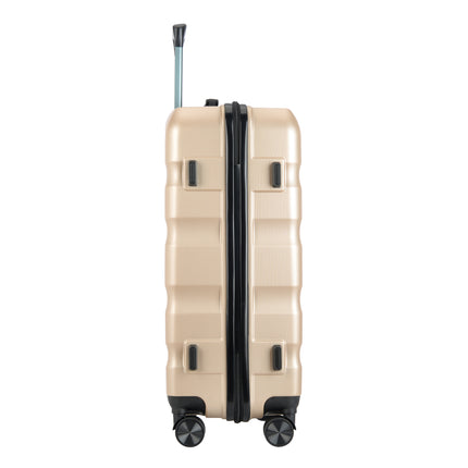 BONTOUR "WAVE" 4-Wheel Medium Suitcase 65×44.5×27 cm, Size M, Champagne