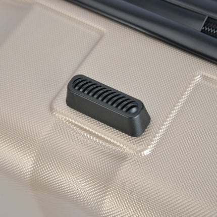 BONTOUR "WAVE" 4-Wheel Medium Suitcase 65×44.5×27 cm, Size M, Champagne