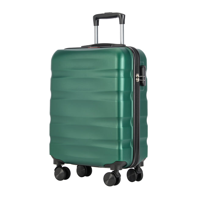 Bontour "verticale" handbagagekoffer met slot, 56x39x20 cm, zwart