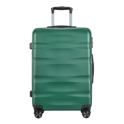 BONTOUR "WAVE" 4-Wheel Medium Suitcase 65×44.5×27 cm, Size M, Jungle green