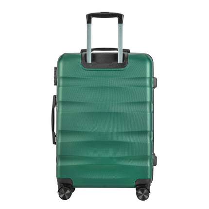 BONTOUR "WAVE" 4-Wheel Medium Suitcase 65×44.5×27 cm, Size M, Jungle green