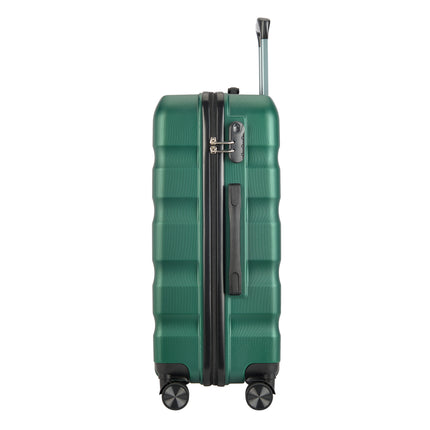 BONTOUR "WAVE" 4-Wheel Medium Suitcase 65×44.5×27 cm, Size M, Jungle green