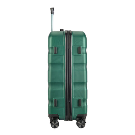 BONTOUR "WAVE" 4-Wheel Medium Suitcase 65×44.5×27 cm, Size M, Jungle green