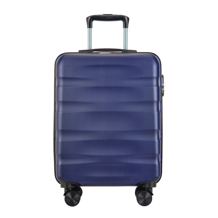 BONTOUR "WAVE" hand luggage suitcase with lock, 55x40x20 cm, blue