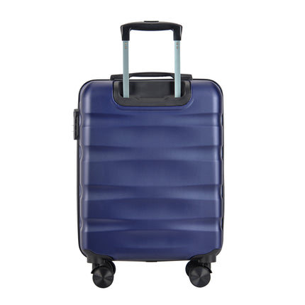BONTOUR "WAVE" hand luggage suitcase with lock, 55x40x20 cm, blue