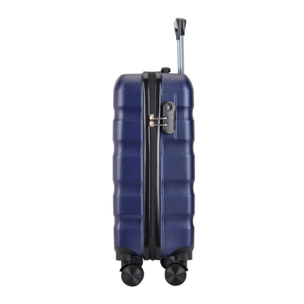 BONTOUR "WAVE" hand luggage suitcase with lock, 55x40x20 cm, blue