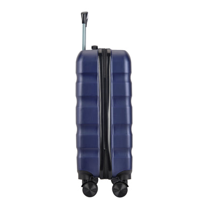 BONTOUR "WAVE" hand luggage suitcase with lock, 55x40x20 cm, blue