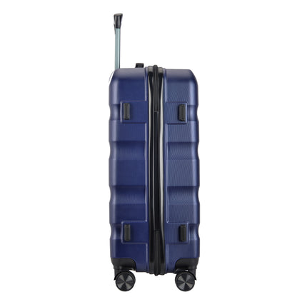 BONTOUR "WAVE" 4-Wheel Medium Suitcase 65×44.5×27 cm, Size M, Blue