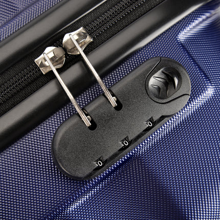 BONTOUR "WAVE" hand luggage suitcase with lock, 55x40x20 cm, blue