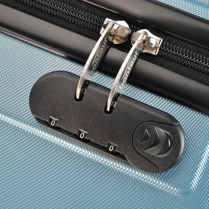 Bontour "vertikaler" Handgepäckkoffer mit Schloss, 56x39x20 cm, schwarz