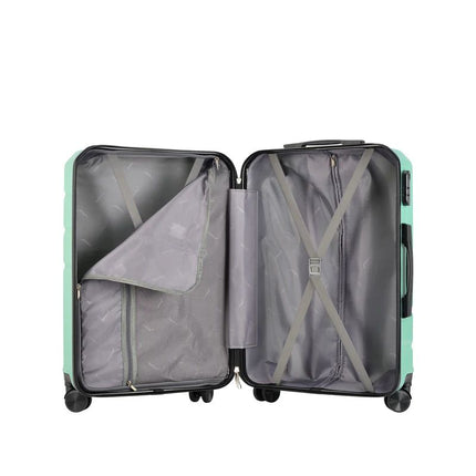 Bontour "vertikaler" Handgepäckkoffer mit Schloss, 56x39x20 cm, schwarz