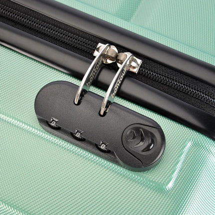 Bontour "vertikaler" Handgepäckkoffer mit Schloss, 56x39x20 cm, schwarz