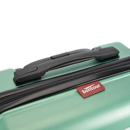 Bontour "vertikaler" Handgepäckkoffer mit Schloss, 56x39x20 cm, schwarz