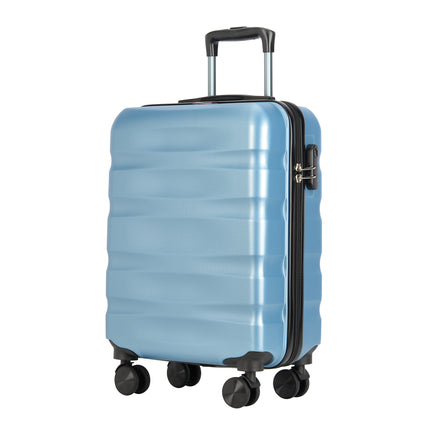 Bontour "vertikaler" Handgepäckkoffer mit Schloss, 56x39x20 cm, schwarz