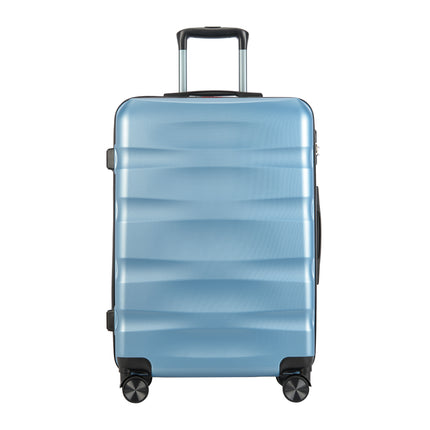 BONTOUR "WAVE" 4-Wheel Medium Suitcase 65×44.5×27 cm, Size M, Iceblue
