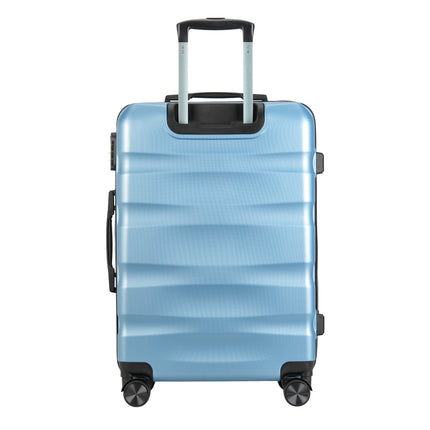 BONTOUR "WAVE" 4-Wheel Medium Suitcase 65×44.5×27 cm, Size M, Iceblue
